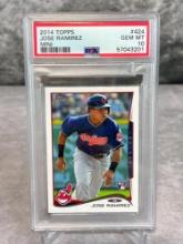 Jose Ramirez Rookie Card 2014 Topps #424 Mini PSA 10