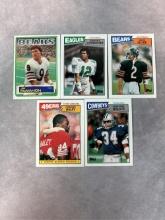 Jim McMahon, Randall Cunningham, Flutie, Walker, Haley- Rookie cards