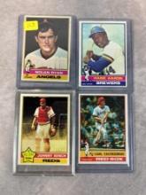 1976 Topps Star lot: Ryan, Aaron, Yaz, Bench