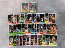 1981-9182 Topps basketball lot of 39: Erving cards 30 & 104, no duplicates