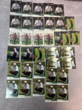 (20) Sergio Garcia Upper Deck Rookies & (16) 2001 Upper Deck Golf Rookies