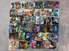 (90) Football Inserts & Parallel Cards- Various Years & Brands