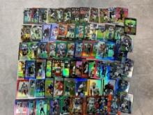 (75) Football Prizm & Refractor Parallel Cards Different Years & Colors