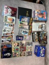 Box of Misc. Football, Basketball, Hockey & Baseball Cards -