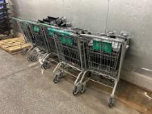 Shopping Carts W/ Shelving Pushers