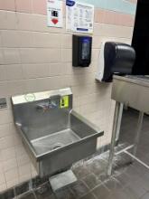 Hand Sink W/ Soap And Paper Towel Dispenser