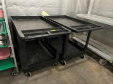 Plastic Two-Tier Utility Carts