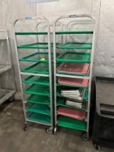 Channel Racks W/ Plastic Trays