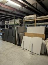 assorted office partitions and accessories