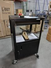 ULINE Mobil Computer cart w/ lockbox and key