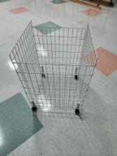 6 wire merchandise baskets on casters