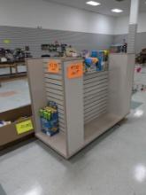 4-way slatted merchandise display