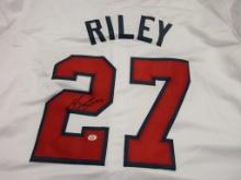 Austin Riley of the Atlanta Braves signed autographed baseball jersey PAAS COA 571