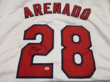 Nolan Arenado of the St Louis Cardinals signed autographed baseball jersey PAAS COA 906