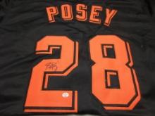 Buster Posey of the San Francisco Giants signed autographed baseball jersey PAAS COA 294