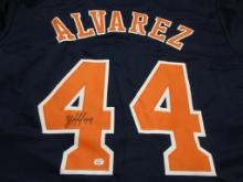 Yordan Alvarez of the Houston Astros signed autographed baseball jersey PAAS COA 371