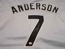 Tim Anderson of the Chicago White Sox signed autographed baseball jersey PAAS COA 247