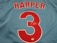 Bryce Harper of the Philadelphia Phillies signed autographed baseball jersey PAAS COA 419