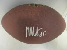 Marvin Harrison Jr of the Arizona Cardinals signed autographed full size brown football PAAS COA 457