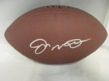 Joe Montana of the San Francisco 49ers signed autographed full size brown football PAAS COA 463