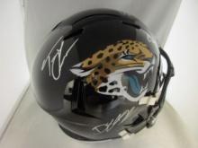 Trevor Lawrence Washington Johnson Ridley of the Jaguars signed full size helmet PAAS LOA 685