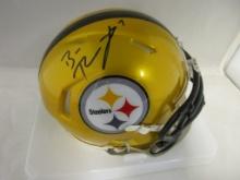 Ben Roethliberger of the Pittsburgh Steelers signed autographed mini football helmet PAAS COA 996