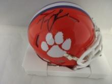 Trevor Lawrence of the Clemson Tigers signed autographed mini football helmet PAAS COA 828