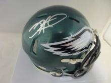 Jalen Hurts of the Philadelphia Eagles signed autographed mini football helmet PAAS COA 723