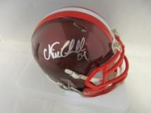 Nick Chubb of the Cleveland Browns signed autographed mini football helmet PAAS COA 739