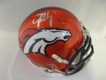 John Elway of the Denver Broncos signed autographed mini football helmet PAAS COA 707