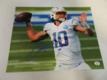 Justin Herbert of the LA Chargers signed autographed 8x10 photo PAAS COA 253