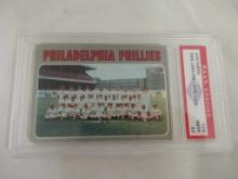 Philadelphia Phillies Team Card 1970 Topps #436 graded PAAS Mint 8.5