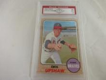 Cecil Upshaw Braves 1968 Topps #286 graded PAAS NM 7.5