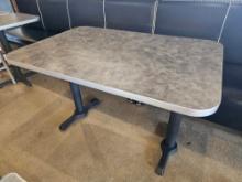 32" x 48" Dining Table with Metal Legs