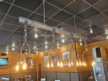 Industrial Chrome Chandelier