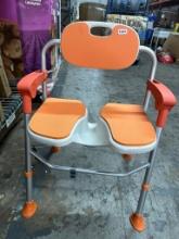 one touch folding bath chair nonslip