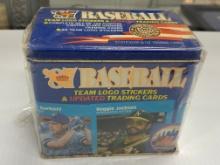 1987 fleer baseball trading card set in plastic