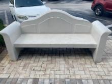 7' Smooth finished masonry Bench with 72" x 19" sitting area