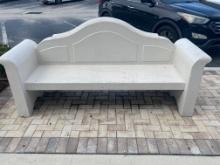 7' Smooth finished masonry Bench with 72" x 19" sitting area