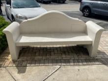 7' Smooth finished masonry Bench with 72" x 19" sitting area