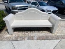 7' Smooth finished masonry Bench with 72" x 19" sitting area