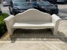 7' Smooth finished masonry Bench with 72" x 19" sitting area