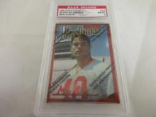 Mike Alstott Buccaneers 1996 Topps Finest ROOKIE w/covering #335 graded PAAS NM-MT 8