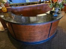 9' and 8' Hostess Station Curved Granite Top