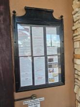 Outdoor Wood Menu Display