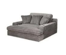 Cheers Oversized Cozy Chaise - Grey