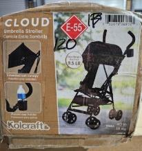 Kolcraft Cloud Umbrella Stroller, Black