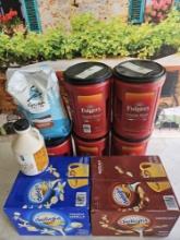 Coffee & Creamer Lot - Folgers & Delight Creamer