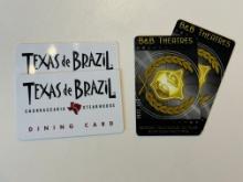 $150 Total Value - Texas De Brazil & B&B Theaters