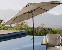 10' Sunbrella Market Umbrella - Shale